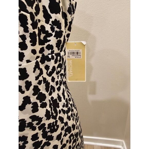 NWT Michael Kors Animal Print Sleeveless Dress Size 8 - Picture 4 of 9